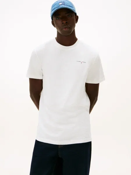 Tommy Jeans Tričko námornícka modrá biela