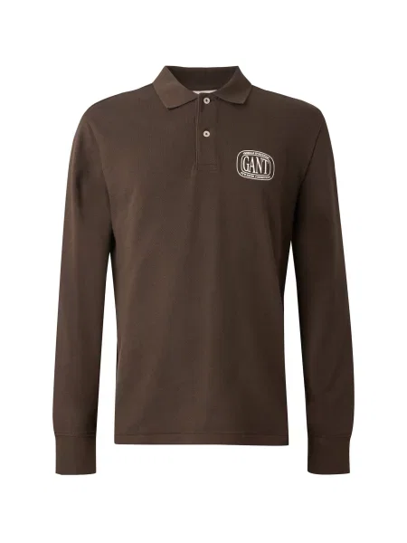 GANT Tricou negru alb