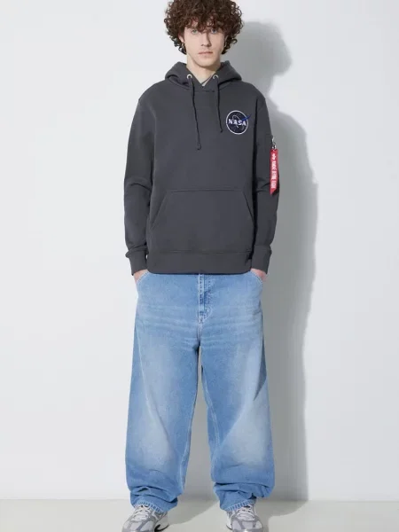 Bluza Alpha Industries NASA Orbit vintage grey szara