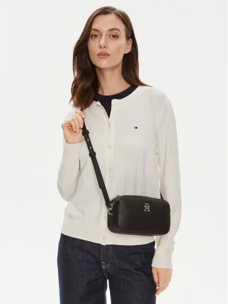 Tommy Hilfiger Torebka Th Emblem Camera Bag czarny