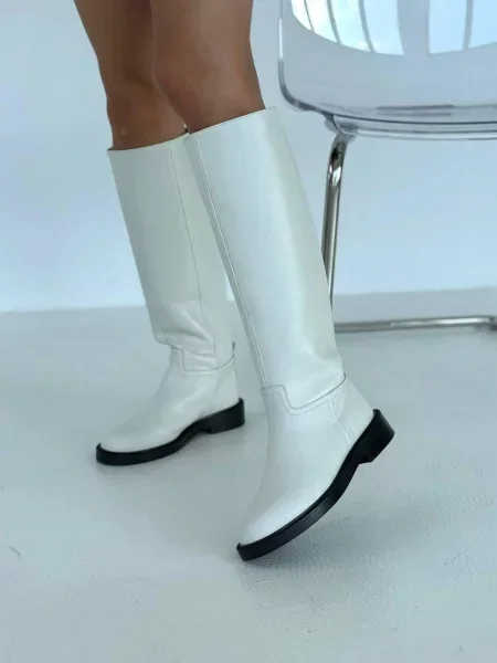 Сапоги 105.store белые