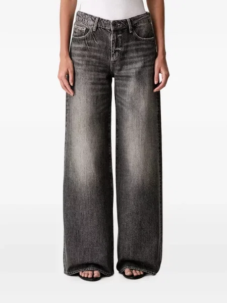 Blugi cu picior larg Armani Exchange gri