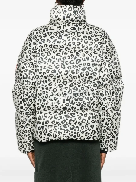 Geacă cu puf Rossignol cu imagine cu model leopard alb