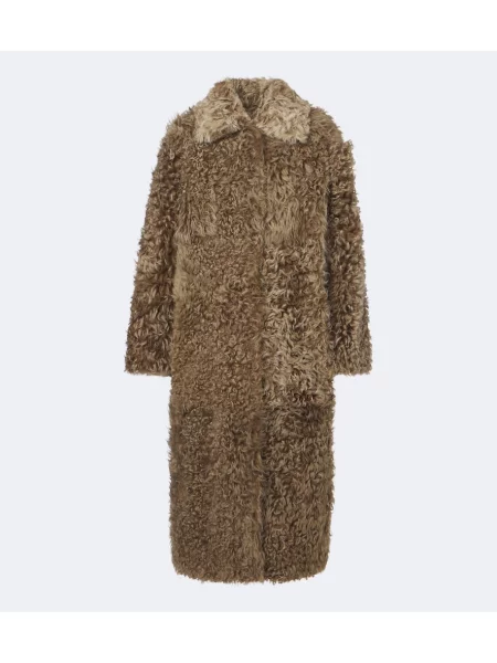 Reversibil haină din piele de oaie Arma din piele de oaie verde