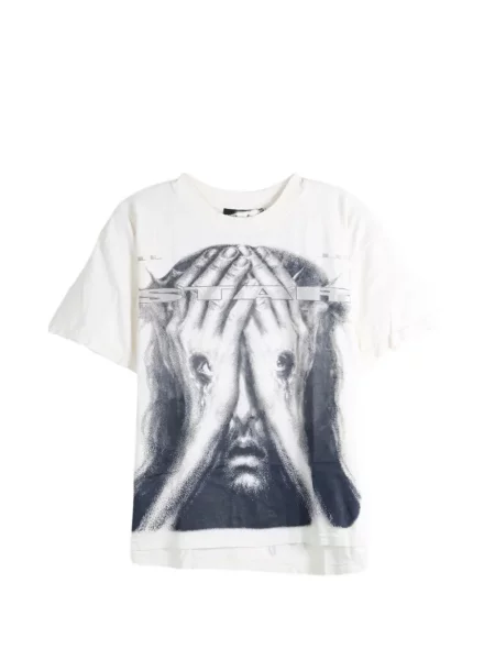 Tricou Hellstar cu imagine alb