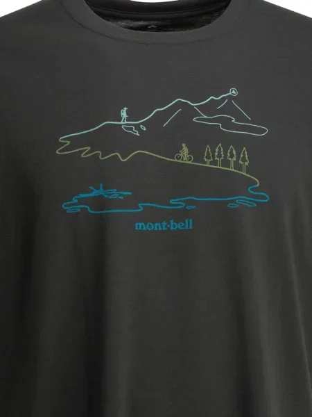 Lung tricou Montbell alergare gri