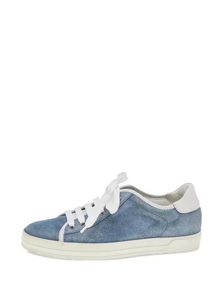 Sneakerși Tod's din piele de căprioară albastru
