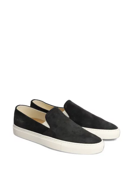 Chiloți Common Projects din piele de căprioară slip-on negru