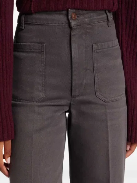 Blugi cu picior larg Victoria Beckham gri