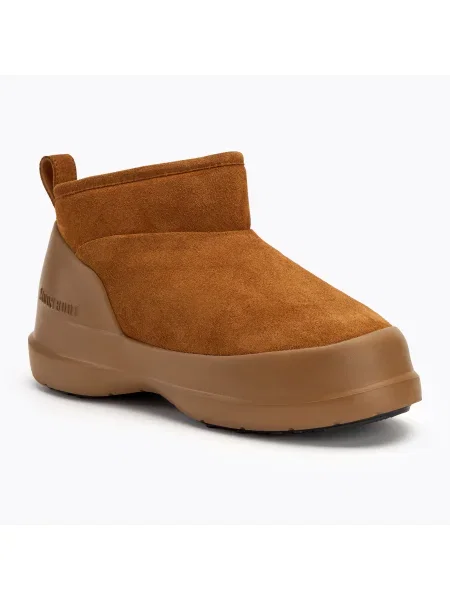 Dámske snehule Moon Boot Luna Low Boot Suede cognac hnedá