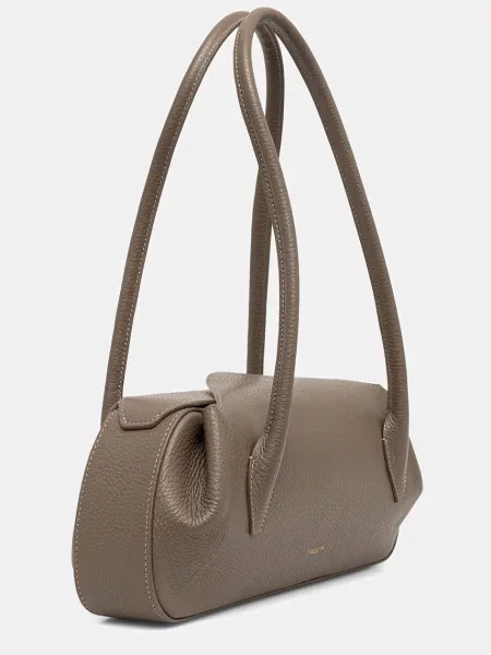 Шкіряна сумочка Yuzefi OYSTER бежевий