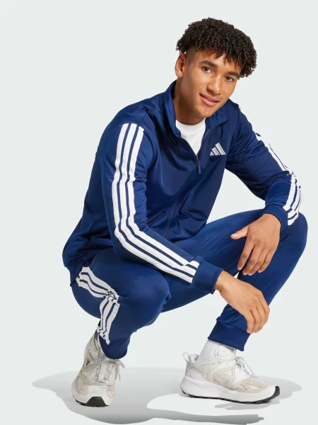 Спортивный костюм Adidas в полоску синий