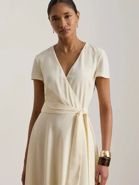 LAUREN RALPH LAUREN Sukienka koktajlowa Kremowy beżowa