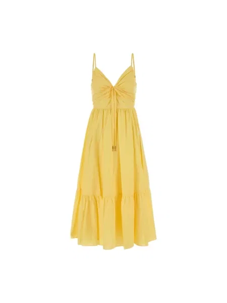 Sukienka midi Michael Kors żółta