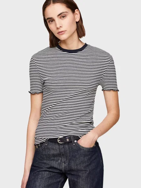 Смугастий топ Tommy Hilfiger з модала
