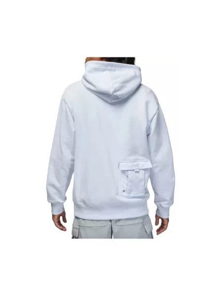 Lniana bluza z kapturem Jordan piłkarska szara