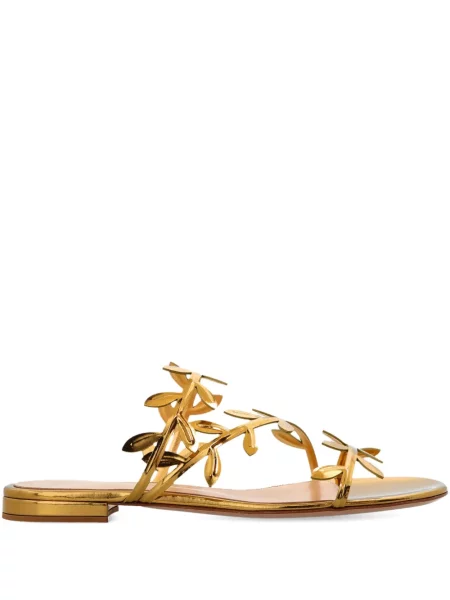 Sandale Gianvito Rossi din piele auriu