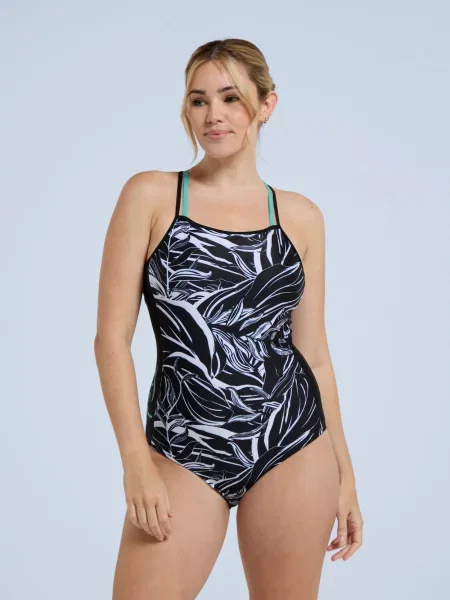 Zora — strój kąpielowy na ramiączkach Charcoal szary