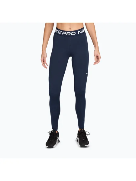 Легінси Nike Pro Tight midnight navy/white білі