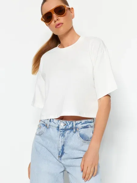 Koszulka Trendyol biała