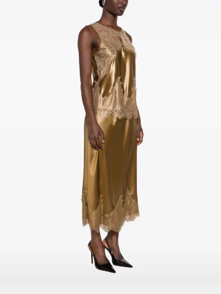 Top Philia Loft din satin verde