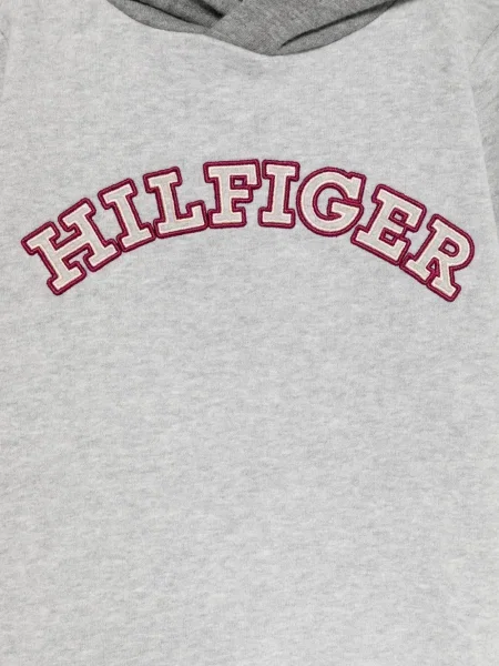 Bluza z kapturem dziecięca Tommy Hilfiger szara