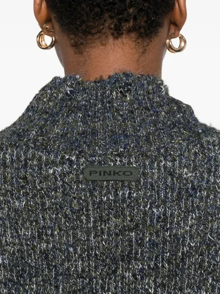 Pulover Pinko cu volane gri