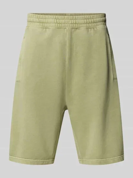 Szorty dresowe z wpuszczanymi model Nelson' Carhartt Work In Progress zielone