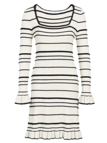 Imily Bela Rochie negru alb