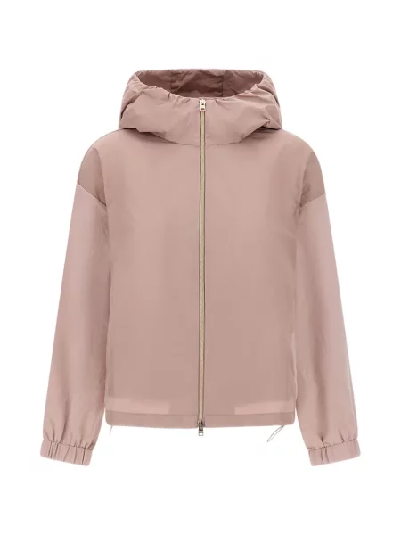 Jachetă cu glugă Herno cu glugă roz