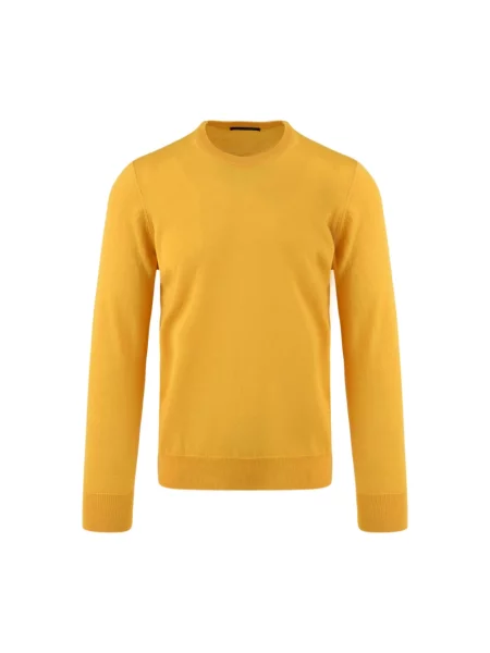 Dzianinowy sweter Daniele Alessandrini żółty