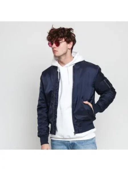 Urban Classics Přechodná bunda námořnická modř černá