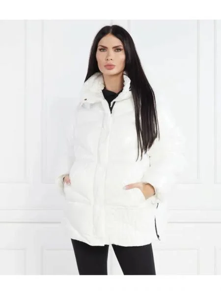 Pinko De puf geacă alb