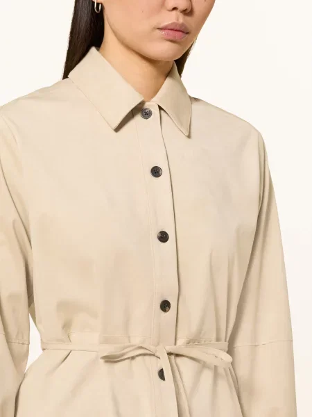 Someday Bluzka Koszulowa Zyla W Stylu Skórzanym beige beżowa