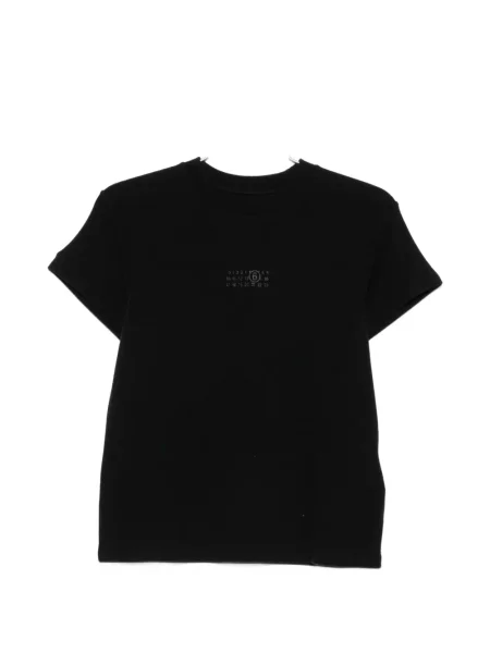 Tricou Mm6 Maison Margiela cu imagine cu decolteu rotund negru