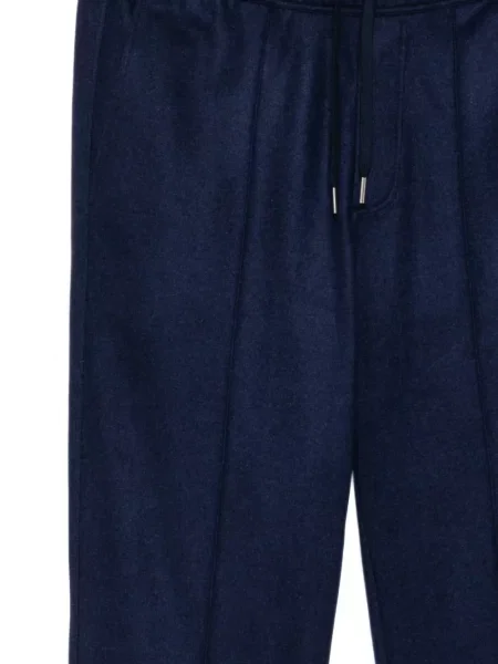 Pantaloni sport Tom Ford din cașmir albastru