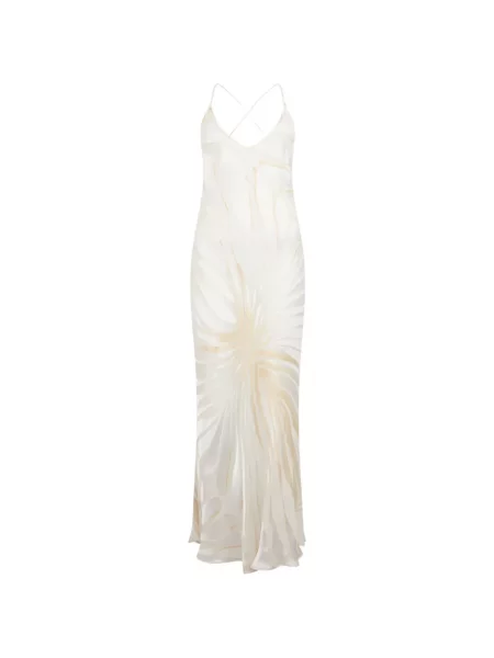 Rochie maxi Roberto Cavalli alb
