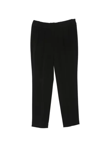 Decupat pantaloni Brunello Cucinelli conici negru