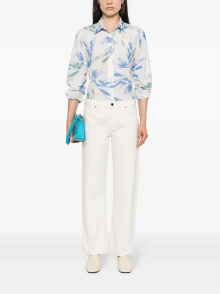 Cămașă Paul Smith cu imagine albastru