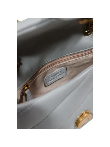 Geanta crossbody Pinko din piele albastru