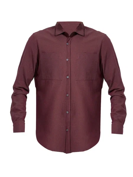 By Diess Collection Cămașă / roșu / roșu bordeaux gri