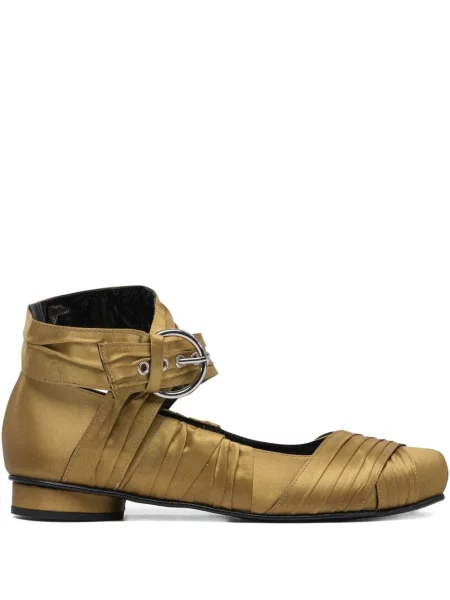 Balerini Alohas cu cataramă plisate auriu