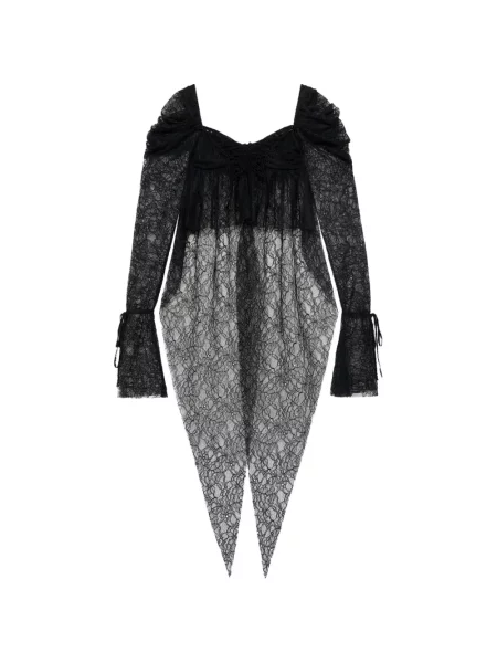 Bluză Blumarine din dantelă negru