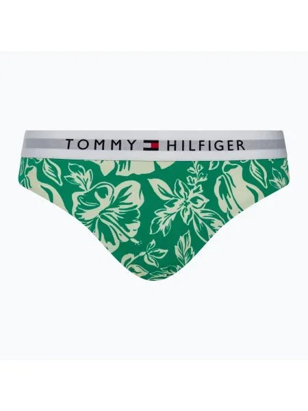 Fürdőruha alsó Tommy Hilfiger Classic Bikini Print vintage tropical olympic green Classic Bikini Print zöld