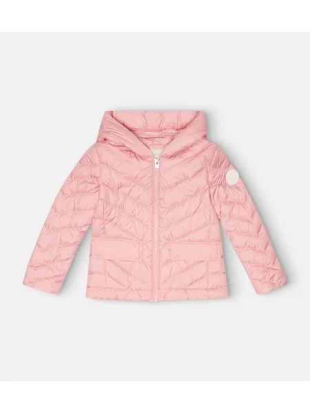 Pūkinė striukė Woolrich rožinė