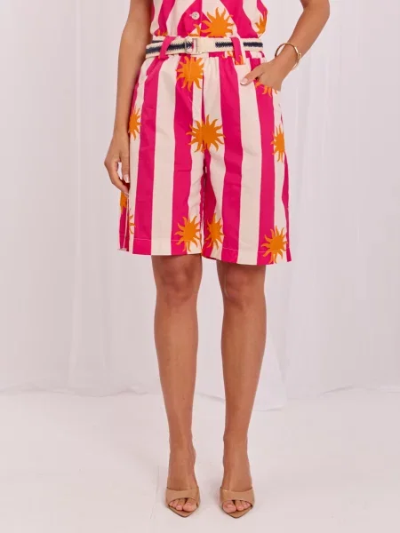 Bermude Italy Moda cu talie înaltă