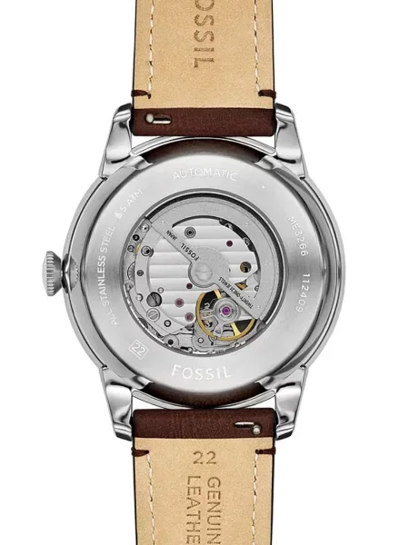 Fossil ceas barbati argintiu maro
