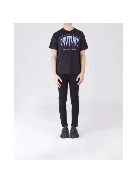 Koszulka Versace Jeans Couture z logo czarna