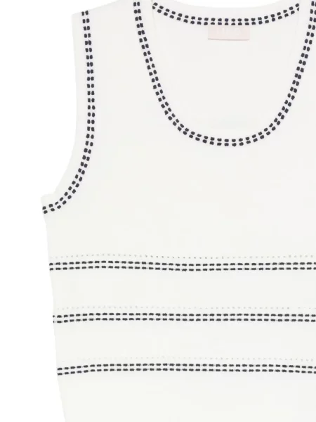 Top Liu Jo tricotate alb