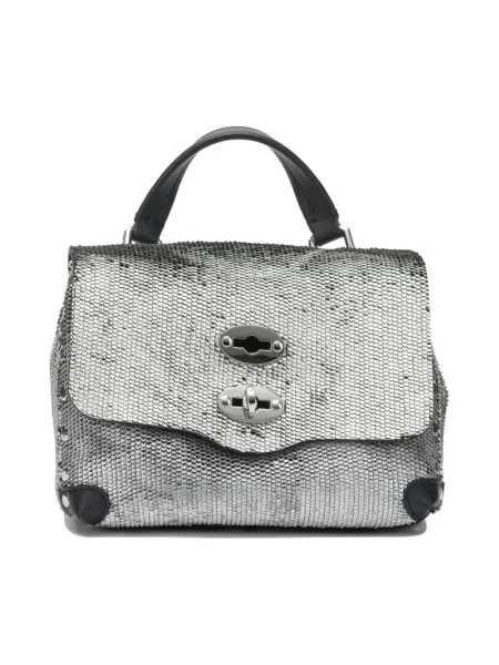 Torebka Zanellato skórzana szara